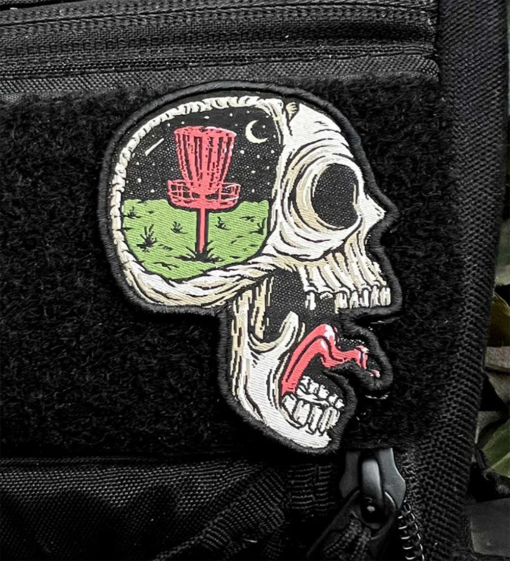 Screaming Skull Disc Golf Patches