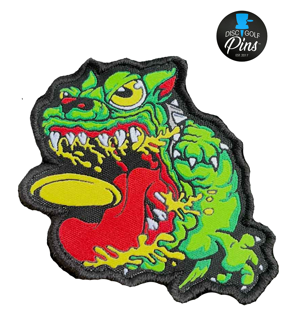 Angry Discin Dog Disc Golf Patches