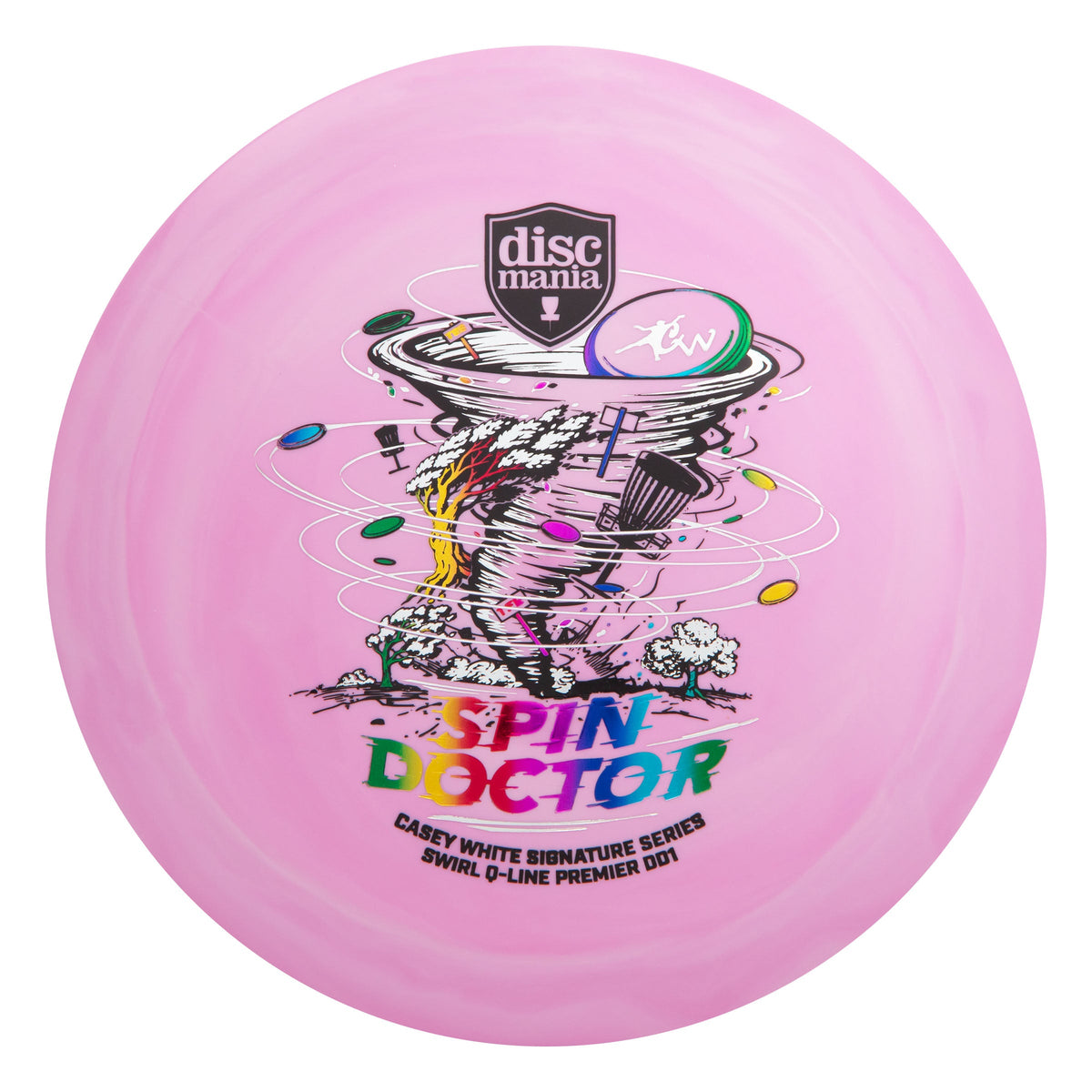 Q-Line Swirl Premier DD1 Spin Doctor - Lila/Vit