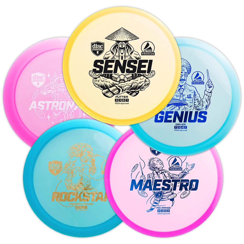 Discgolf Startset Premium (5 discar)