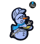 Snowman Winter Disc Golf Patch