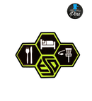 Eat Sleep Disc Pin